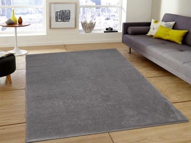 Soft Plain Gri Dikdörtgen Halı 150x230cm - Çeyiz Diyarı