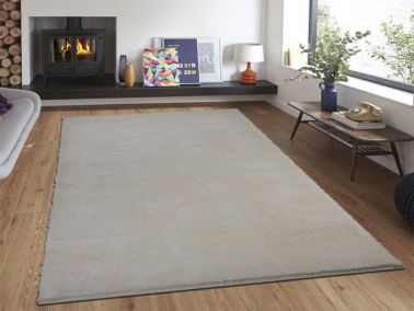 Soft Plain Krem Dikdörtgen Halı 150x230cm - Çeyiz Diyarı