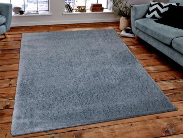 Soft Plain Mavi Dikdörtgen Halı 150x230cm - Çeyiz Diyarı