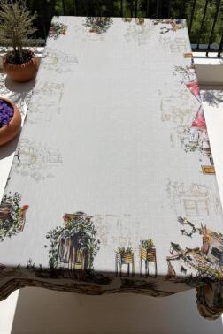 Sokak Dertsiz Masa Örtüsü 120x150 cm - Çeyiz Diyarı (1)