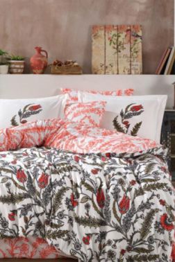 Sophia Çift Kişilik Nevresim Takımı Yeşil - Hobby