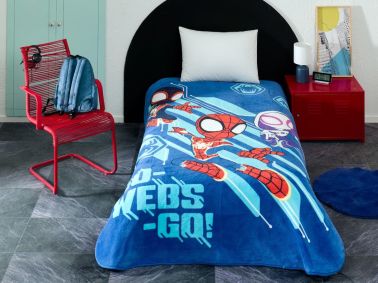 Spiderman Lisanslı Tek Kişilik Battaniye - Çeyiz Diyarı