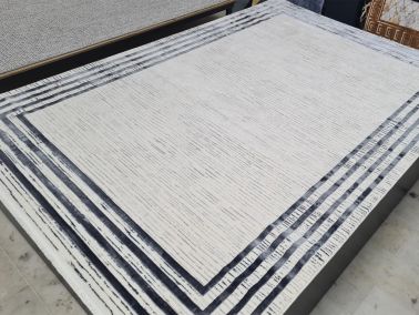 Star Versage Krem Antrasit Dikdörtgen Halı 160x230cm - Çeyiz Diyarı