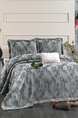 Stella Şönil Çift Kişilik Yatak Örtüsü 260x260 cm Turkuaz - Çeyiz Diyarı