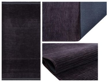 Sultan Kaymaz Tabanlı Dikdörtgen Halı 80x150 Cm Antrasit - Çeyiz Diyarı