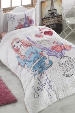 Taç Kristal Fashion Genç ve Çocuk Dört Mevsim Nevresim Takımı - Kristal