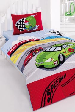 Taç Kristal Speedway Genç ve Çocuk Dört Mevsim Nevresim Takımı - Kristal