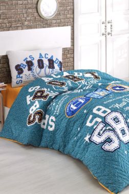 Taç Kristal Sporty Genç ve Çocuk Dört Mevsim Nevresim Takımı Mint - Kristal