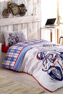 Taç Kristal Storm Genç ve Çocuk Dört Mevsim Nevresim Takımı - Kristal