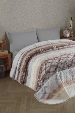 Taç Kristal Tek Kişilik Battaniye Olimpos Gri - Kristal