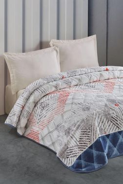 Taç Kristal Tek Kişilik Battaniye Olya Gri - Kristal