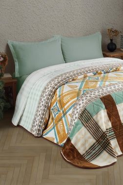 Taç Kristal Tek Kişilik Battaniye Serenity Bej - Kristal