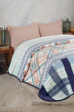 Taç Kristal Tek Kişilik Battaniye Serenity Mavi - Kristal