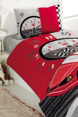 Taç Kristal Yarışçı Genç ve Çocuk Dört Mevsim Nevresim Takımı - Kristal