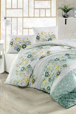 Taç Kristal Zümrüt Light Collection Çift Kişilik Nevresim Takımı Yeşil - Çeyiz Diyarı