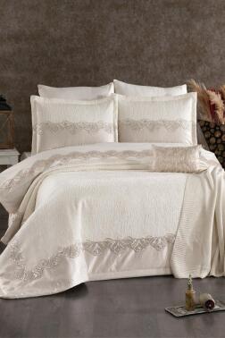 Tamaya Çeyiz Paketi 9 Parça Ekru - Çeyiz Diyarı