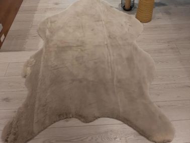Tavşan Postu Dolgun Tüylü Kaydırmaz Halı 90x150 Cm Vizon - Çeyiz Diyarı
