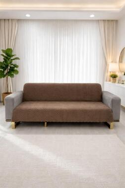 Teddy Wellsoft Koltuk Örtüsü 170x215 Cm Cappucino - Çeyiz Diyarı