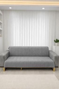 Teddy Wellsoft Koltuk Örtüsü 170x215 Cm Gri - Çeyiz Diyarı