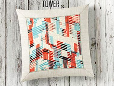 Tower 3d Kırlent - Marie Lou