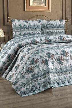 Ultrasonik Kapitoneli Neşe Çift Kişilik Pike Takımı 195x235 cm - Çeyiz Diyarı