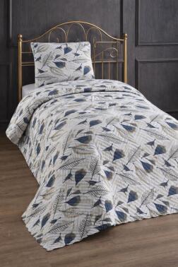 Ultrasonik Kapitoneli Yeşim Tek Kişilik Pike Takımı 160x235 cm - Çeyiz Diyarı