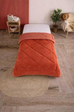 Uyl Wellsoft 155x215 Cm Tek Kişilik Yorgan Kiremit - Çeyiz Diyarı