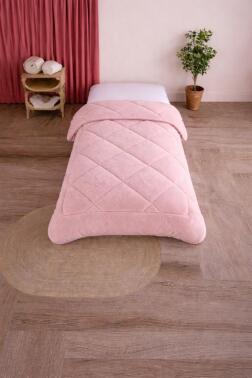 Uyl Wellsoft 155x215 Cm Tek Kişilik Yorgan Pudra - Çeyiz Diyarı