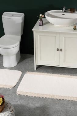 Valeria 2'li Paspas Takımı Ekru - Çeyiz Diyarı