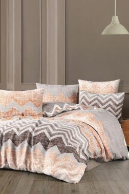 Vibe Çift Kişilik Nevresim Takımı Orange - Çeyiz Diyarı