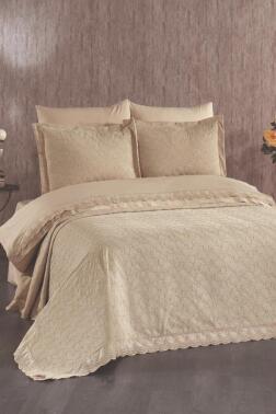 Viola Gelin Seti 7 Parça Cappucino - Çeyiz Diyarı