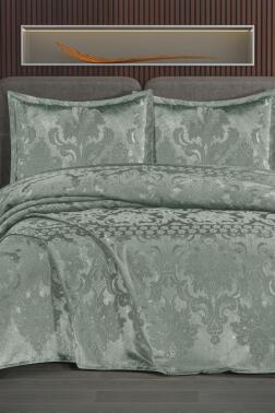 Violetta Şönil Çift Kişilik Yatak Örtüsü 240x260 cm Mint - Çeyiz Diyarı