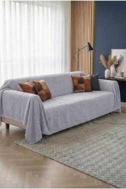 Wellsoft Süngerli Koltuk Örtüsü 170x210 Cm Gri - Çeyiz Diyarı