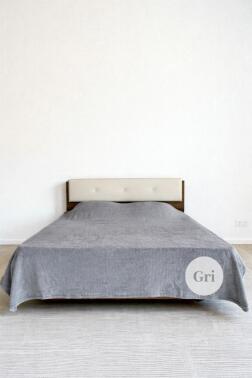 Welsoft Çift Kişilik Battaniye 200x220 cm Gri - Çeyiz Diyarı