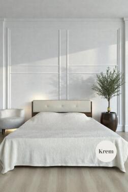 Welsoft Çift Kişilik Battaniye 200x220 cm Krem - Çeyiz Diyarı