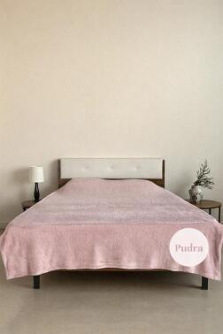 Welsoft Çift Kişilik Battaniye 200x220 cm Pudra - Çeyiz Diyarı