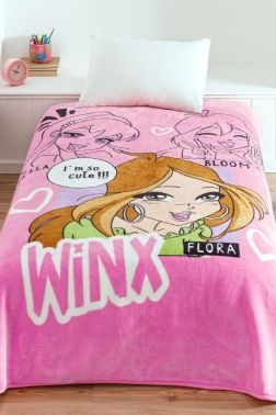 Winx Lisanslı Tek Kişilik Battaniye - Kristal