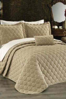 Yasmine Çift Kişilik Yatak Örtüsü 4 Parça - Çeyiz Diyarı