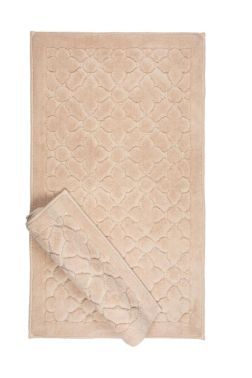 Yonca Pamuk Banyo Paspas Seti 2'li Cappucino - Çeyiz Diyarı