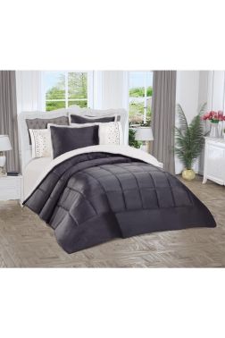 Yumi 6 Parça Comforter Çeyiz Seti Antrasit - 2