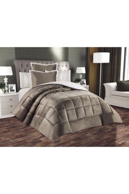 Yumi 6 Parça Comforter Çeyiz Seti Kahverengi - 2