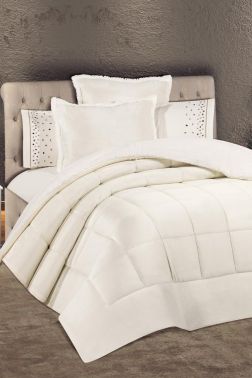 Yumi 6 Parça Comforter Çeyiz Seti Krem - 1