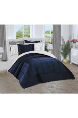 Yumi 6 Parça Comforter Çeyiz Seti Lacivert - 2