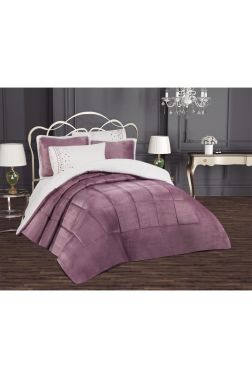 Yumi 6 Parça Comforter Çeyiz Seti Mürdüm - 2