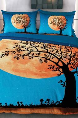 Zahide Mikro Saten 3D Dijital Baskılı Çift Kişilik Nevresim Takımı - Çeyiz Diyarı