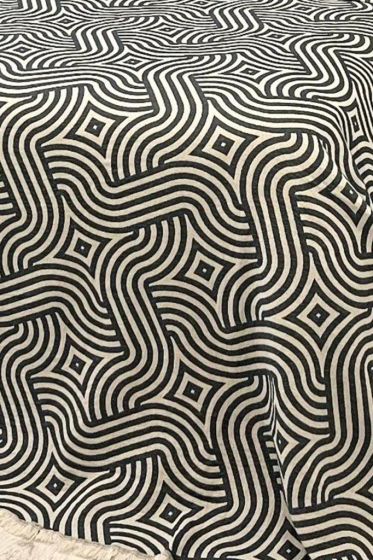 Zebra Müslin Çift Kişilik Saçaklı Pike Takımı 230x250 Lacivert - Çeyiz Diyarı (1)