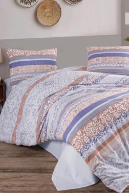 Zeren Tek Kişilik Nevresim Takımı Açık Mavi - Çeyiz Diyarı